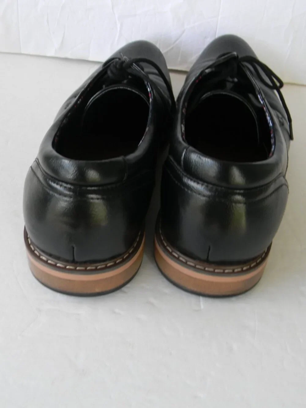 Steve Madden Men's Oxford Shoes LACE-UP PERFORATED DETAIL  BLACK  Size 13